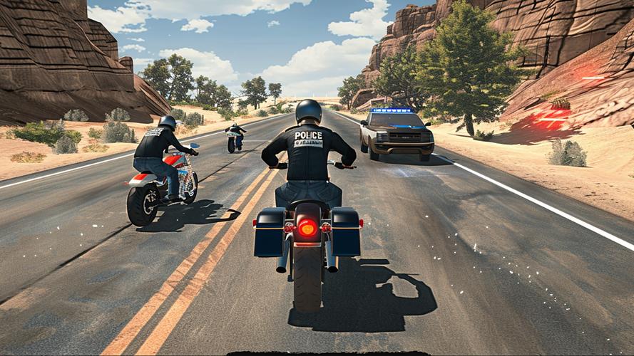 Police Bike Pursuit Highway应用截图第0张