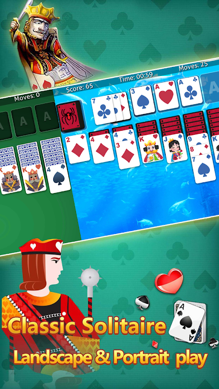 klondike solitaire :card shark ภาพหน้าจอ 1