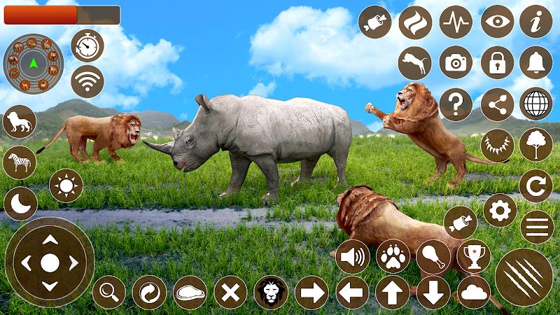 Lion Games 3D Animal Simulator Скриншот 0