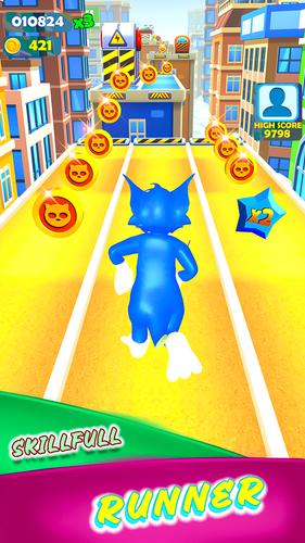 Cat Run : Tom Subway Runner 3D स्क्रीनशॉट 2