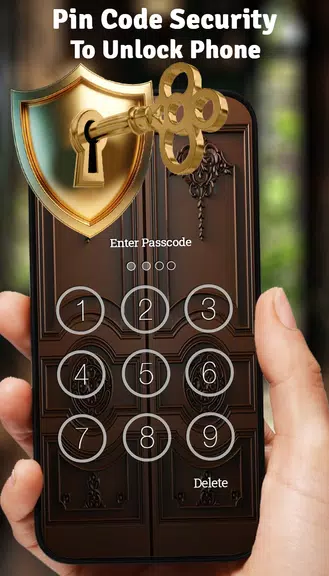 Vintage Door Lock Screen Tangkapan skrin 1