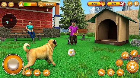 Pet Dog Family Adventure Games Ekran Görüntüsü 0