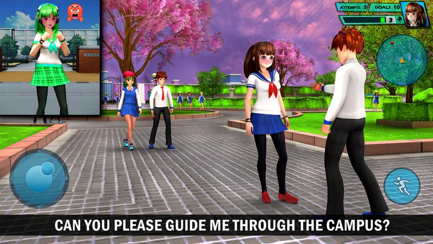 School Love Life: Anime Games Screenshot 2