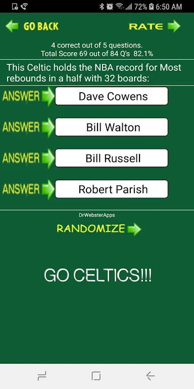 Trivia & Schedule Celtics fans應用截圖第1張