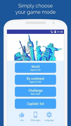 Schermata Capitals of the countries Quiz 3
