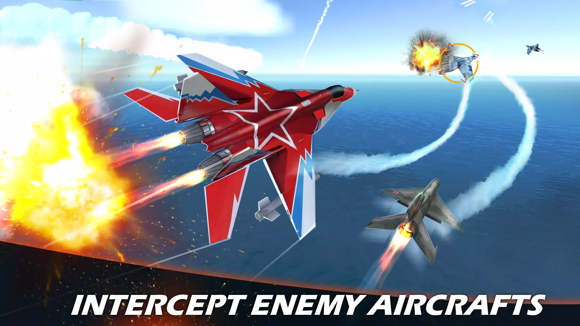 Jet Fighter Airplane Racing Скриншот 1