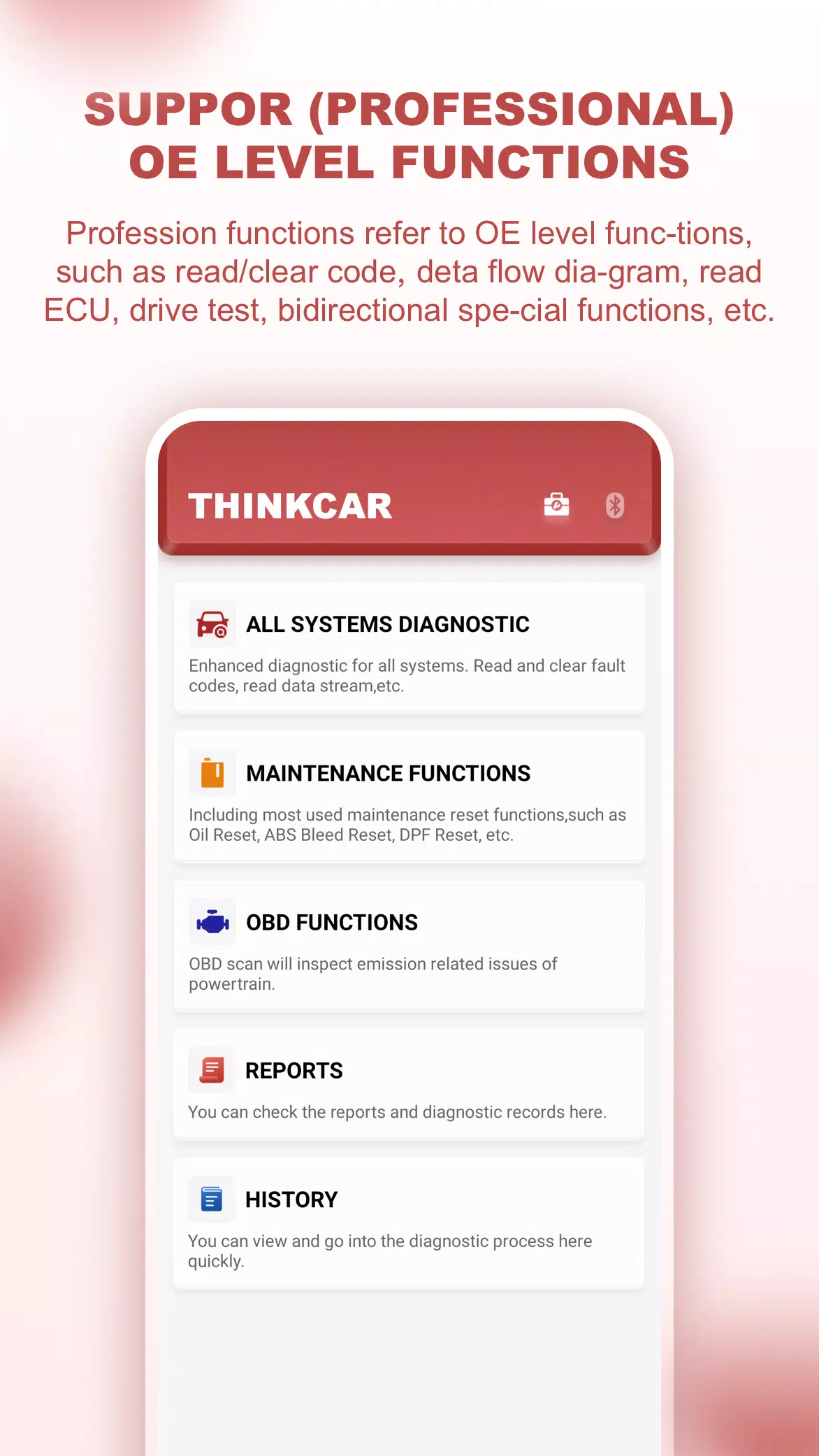 ThinkCar pro ภาพหน้าจอ 0