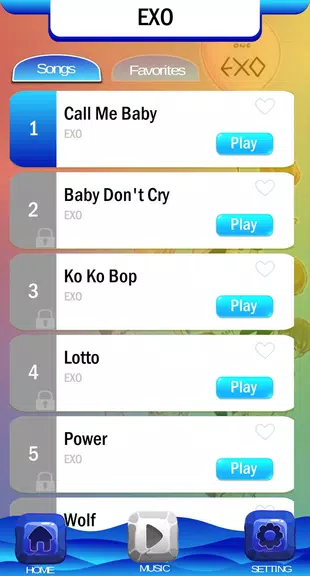 EXO Chibi Piano Tiles Capture d'écran 1