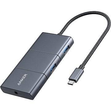 ฮับ ​​anker powerexpand 6-in-1 USB Type-C Hub พร้อมการส่งพลังงาน 85W