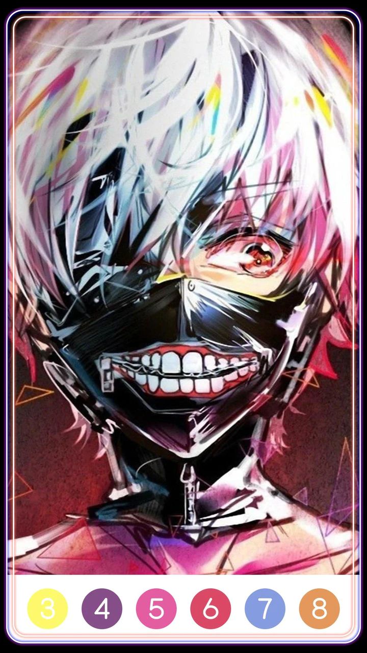 Tokyo Ghoul Paint by Number應用截圖第2張