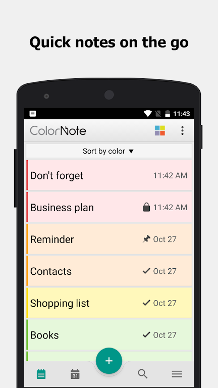 ColorNote ภาพหน้าจอ 0