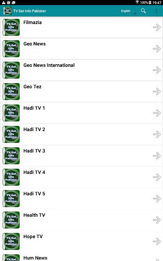 TV Sat Info Pakistan Capture d'écran 1