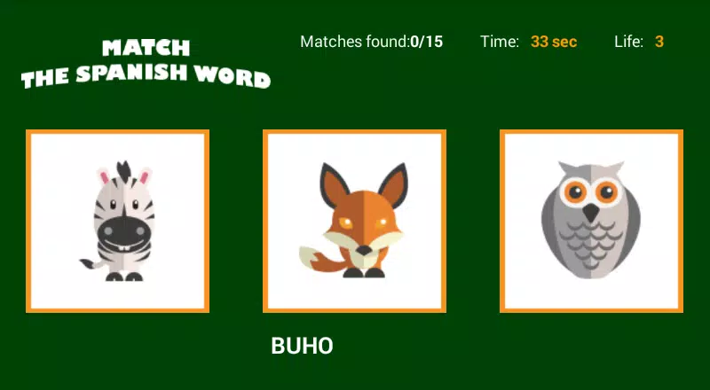 Match the Spanish Word Tangkapan skrin 2