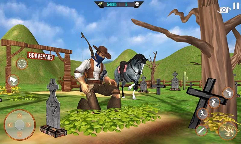 West Cowboy Shooting Games 3D Schermafbeelding 3