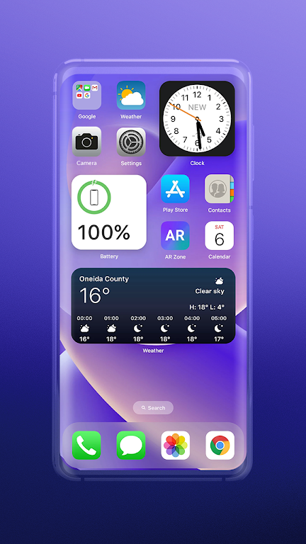 Widgets: ios 17 theme ภาพหน้าจอ 0