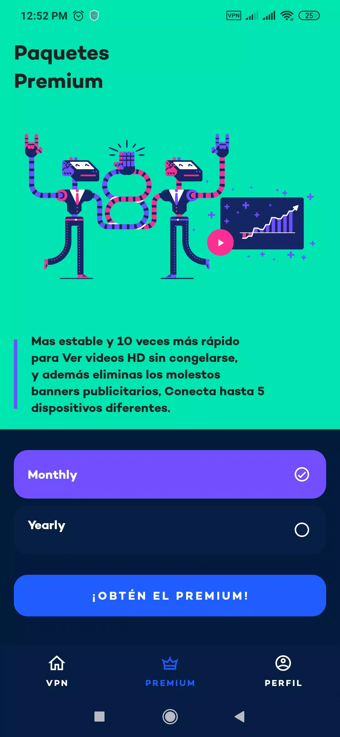 YouVPN: VPN Gratis 2021, VPN Servidor Proxy Rápido Captura de tela 0