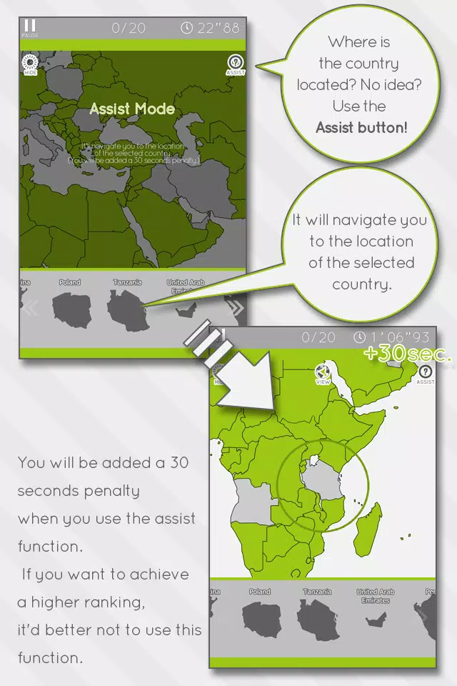 E. Learning World Map Puzzle Tangkapan skrin 2