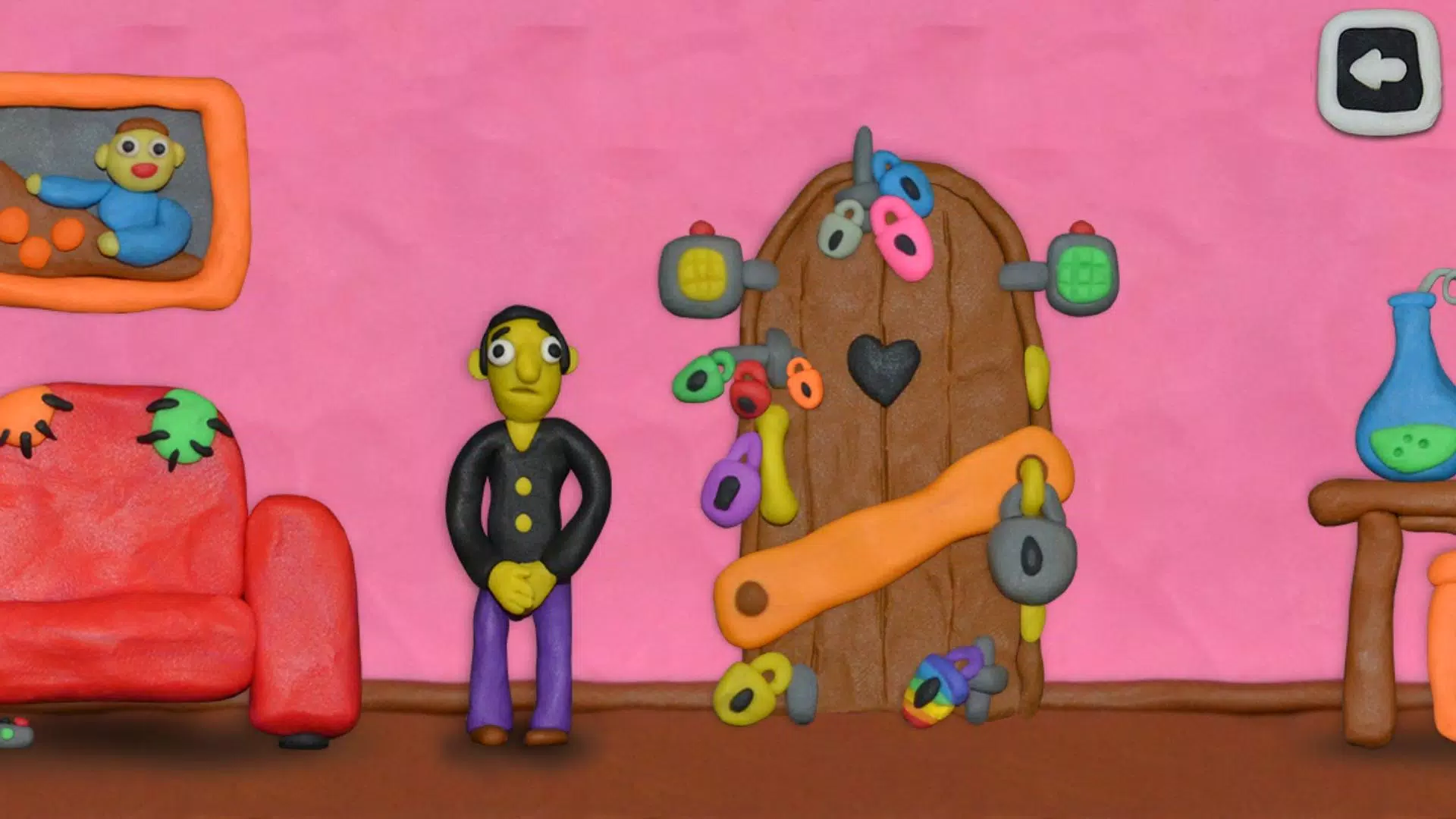 12 LOCKS: Plasticine room Captura de tela 1