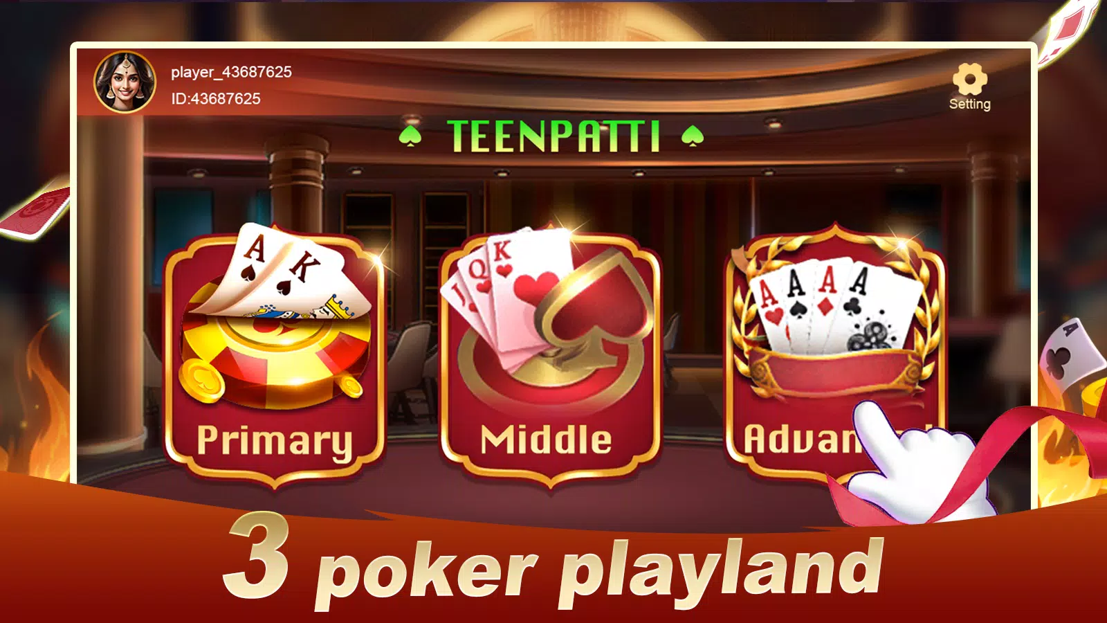 3 Poker Playland 스크린샷 0