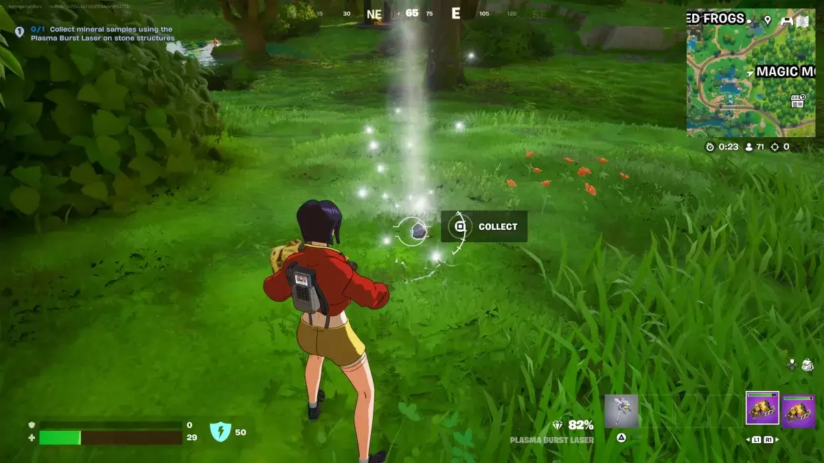 Fortnite'deki plazma patlama tüfeğini kullanarak bunların nasıl toplanacağına dair bir makalenin bir parçası olarak mineral örnekleri.