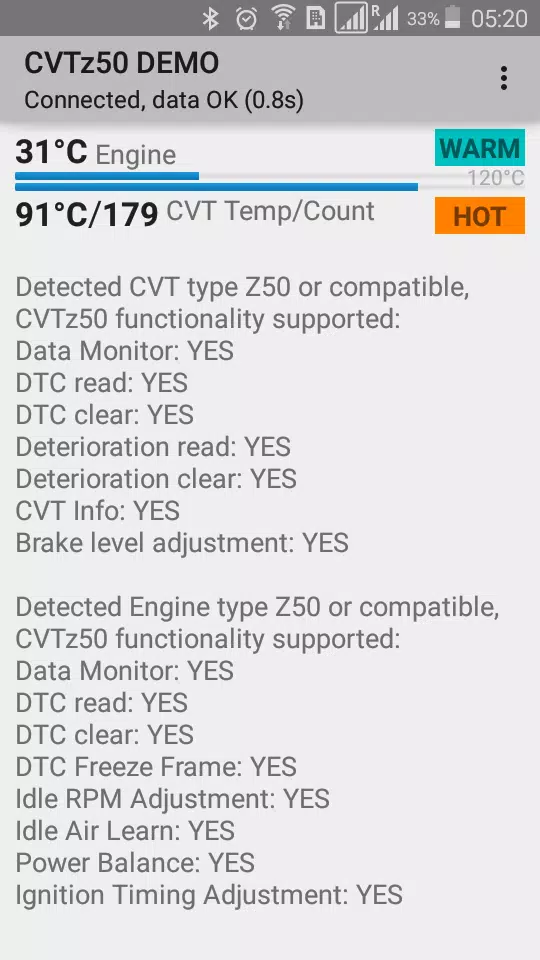 CVTz50 DEMO Tangkapan skrin 1