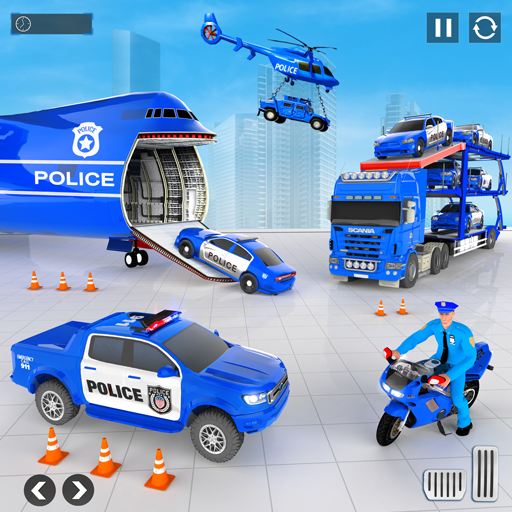 Police Car transporter Game 3D應用截圖第0張