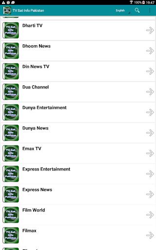TV Sat Info Pakistan Capture d'écran 3