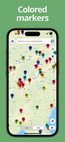 Contact on Map Screenshot 3