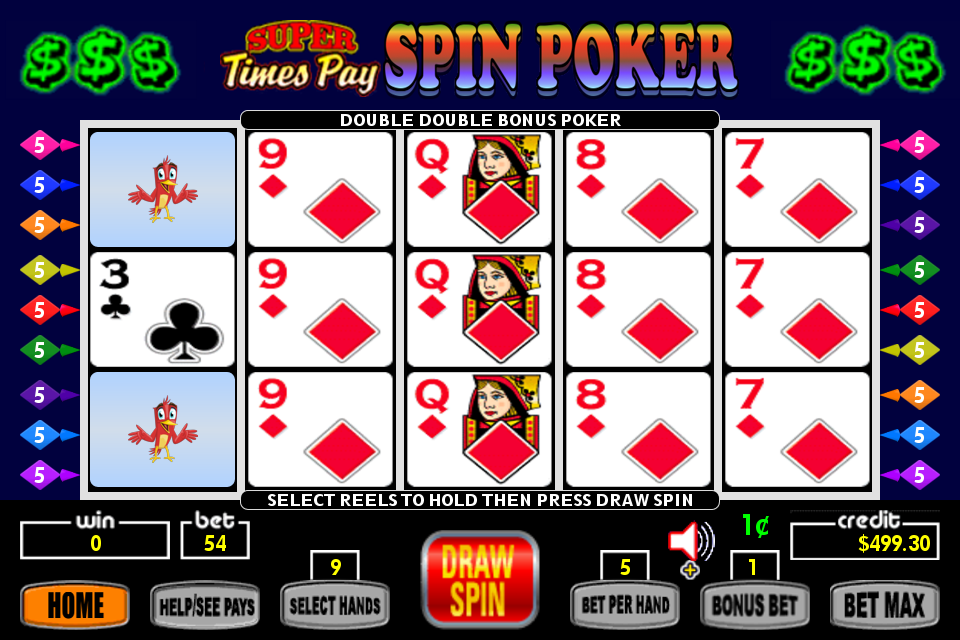 Super Times Pay Spin Poker - FREE Tangkapan skrin 2