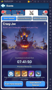 Evento Crazy Joe: consejos, estrategias, recompensas