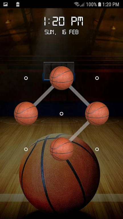 Basketball Screen Lock Pattern應用截圖第2張