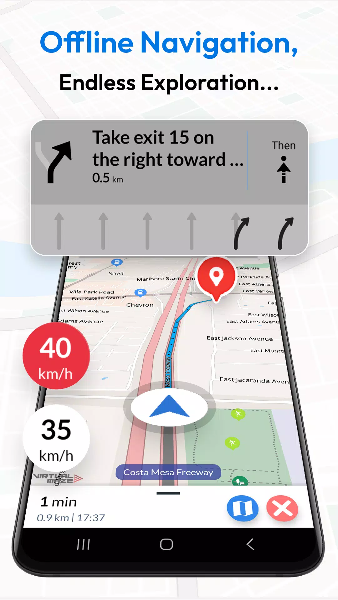 Offline Map Navigation Schermafbeelding 0