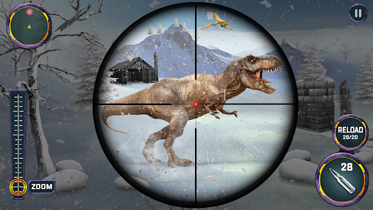 Dino Hunter Sniper 3d: Dinosaur Free FPS Shooting Ảnh chụp màn hình 0