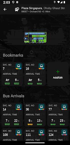 SG Bus Arrival Times Screenshot 2