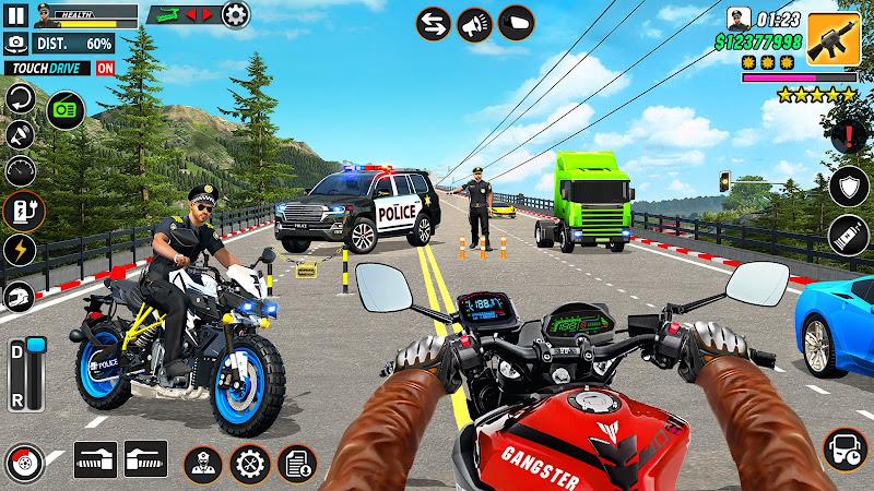 Police Motor Bike Crime Chase ภาพหน้าจอ 2