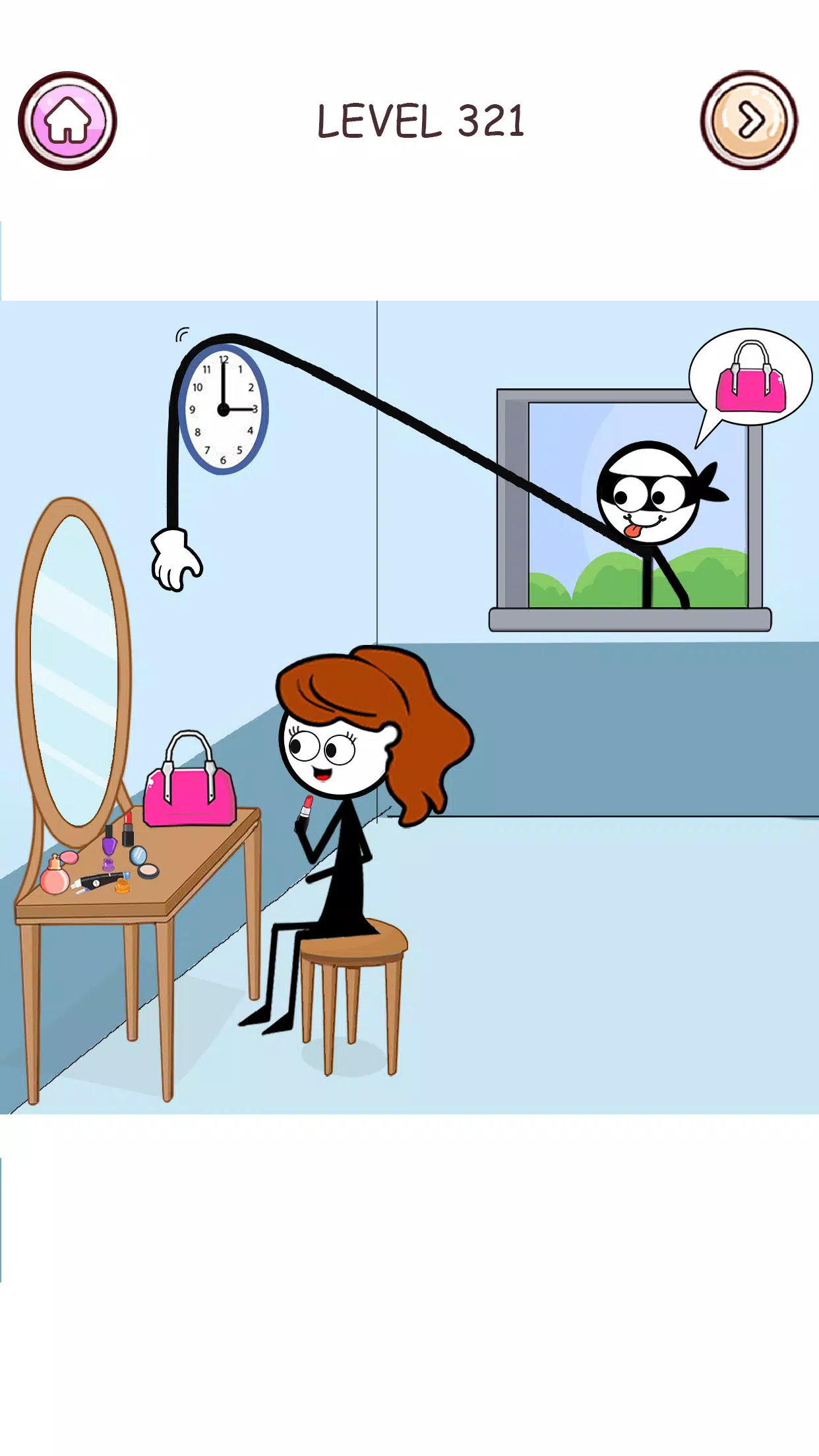 Stick Robber: Brain Puzzle ภาพหน้าจอ 0