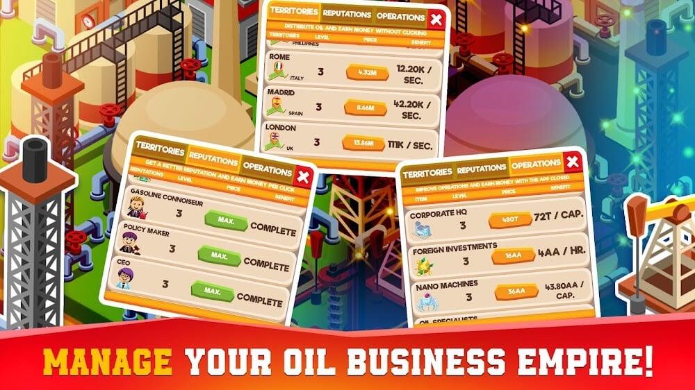 Oil Tycoon idle tap miner game Screenshot 2