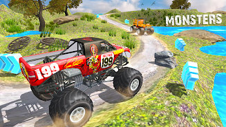 Monster Truck Games Simulator ဖန်သားပြင်ဓာတ်ပုံ 2