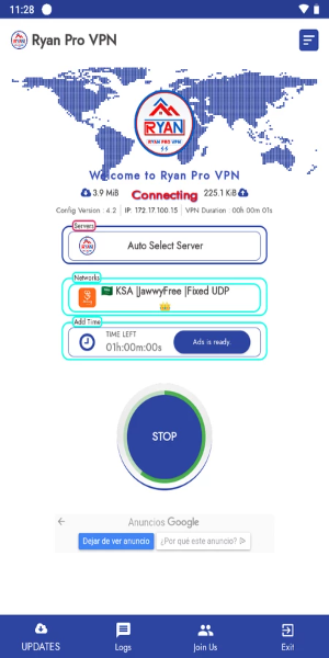 Ryan Pro VPN Mod Captura de pantalla 0