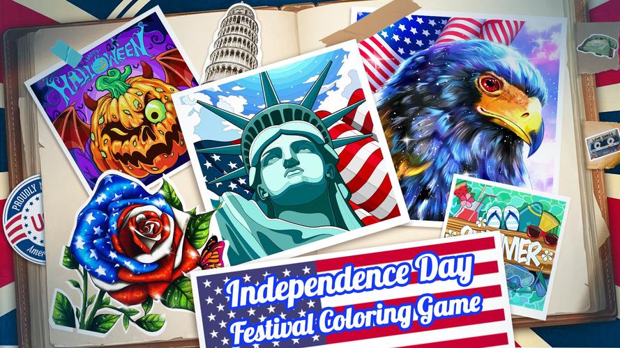 Happy Festival Coloring Games Captura de pantalla 1