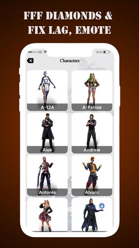 FFF Skin Tools Diamond & Emote Captura de tela 2