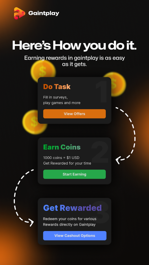 Gaintplay - Make Money Now Capture d'écran 0