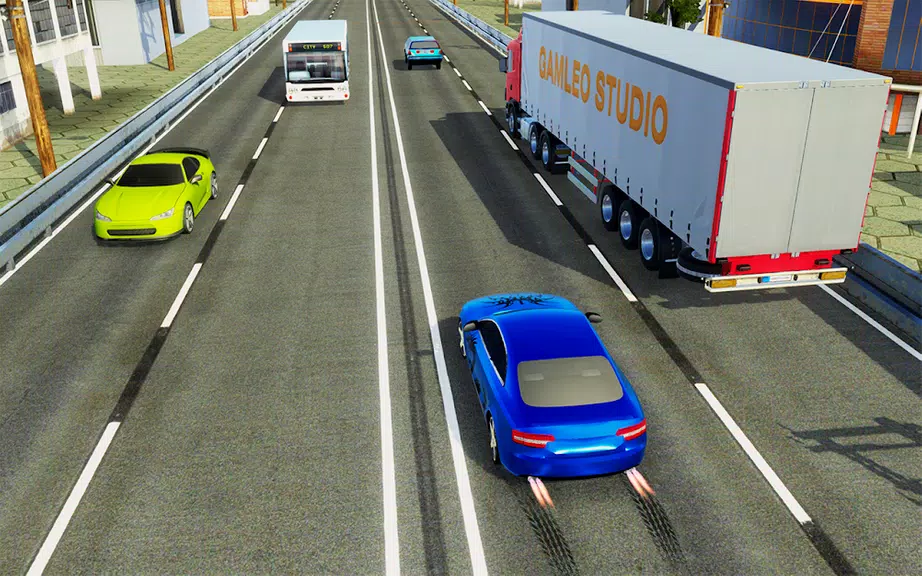 Real Highway Traffic Car Race Capture d'écran 1