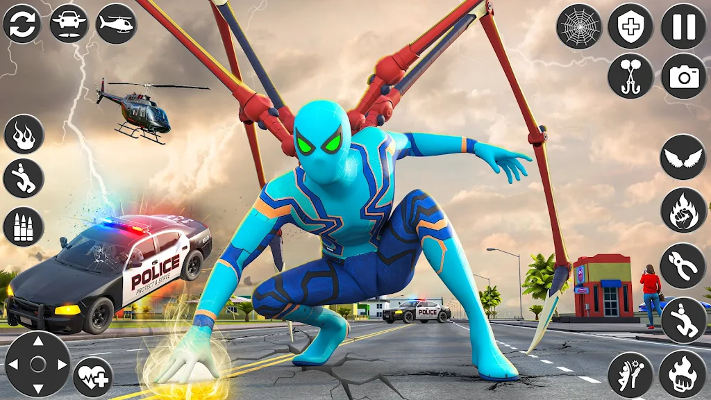 Rope Hero Game- Spider Game 3D スクリーンショット 2