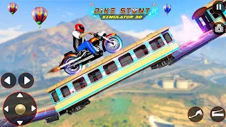 Bike Stunt 3D Simulator Games Ảnh chụp màn hình 1