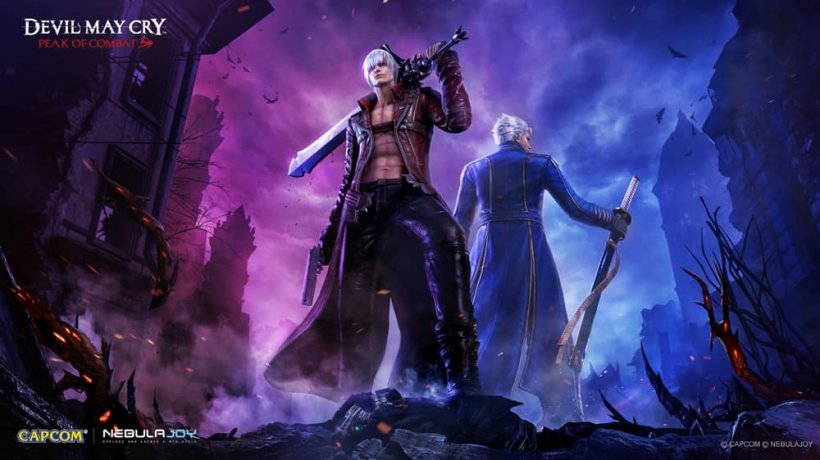 Artwork of Dante and Vergil for DMC: Peak of Combat