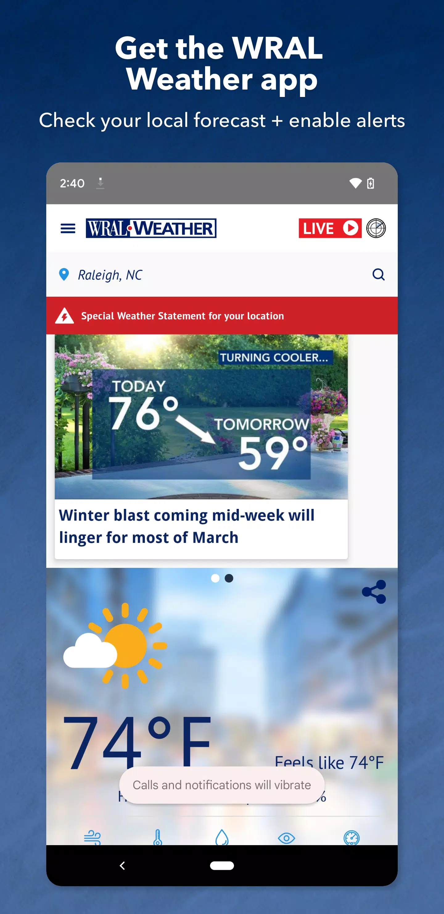 WRAL Weather应用截图第0张