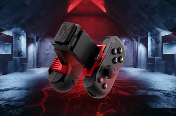 El controlador de juegos Acer Nitro NGR400 en su forma doblada