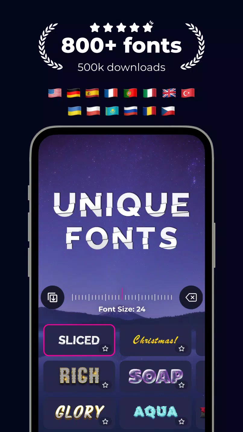 Fonts & Stickers. Add text Screenshot 3