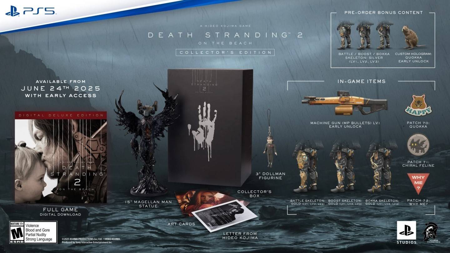 Death Stranding 2 On the Beach Collectors Edition Zwiastun wydany przez Sony